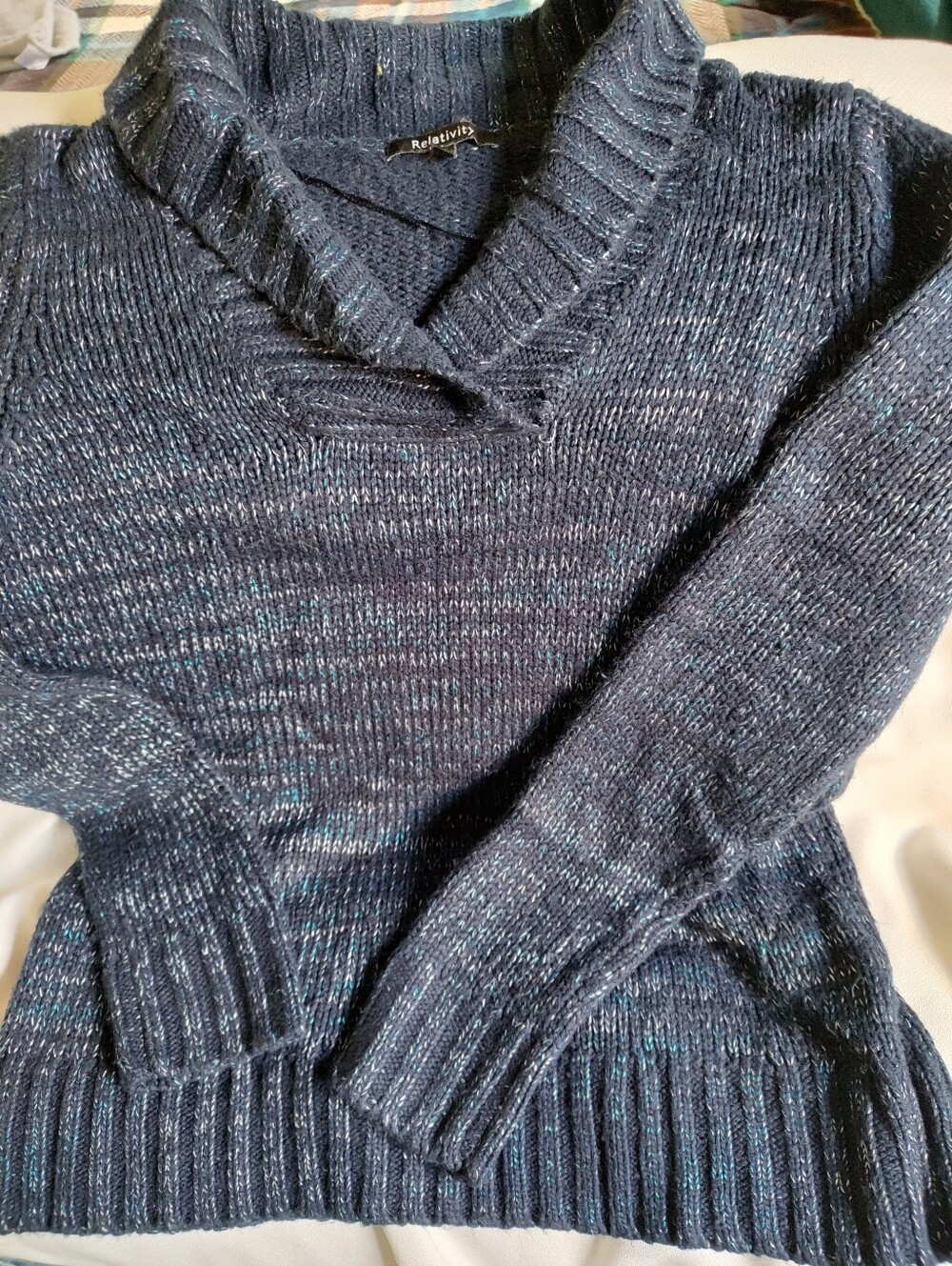 EUC Navy V-neck Sweater